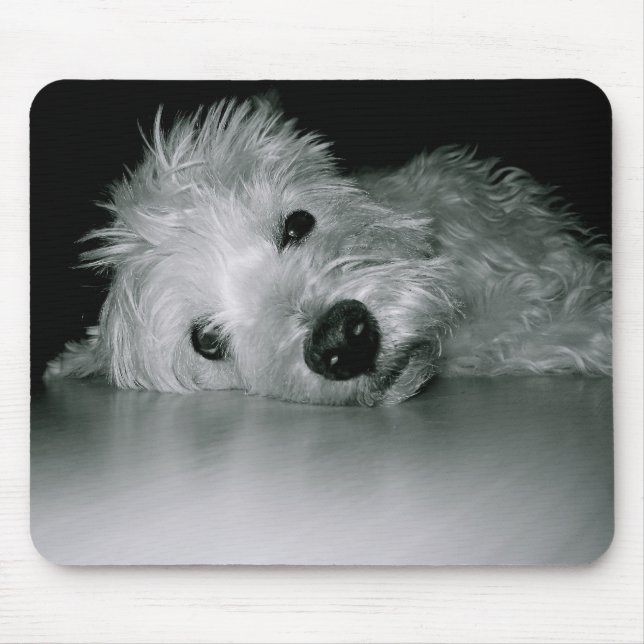 Westie Relaxing Mouse Mat (Front)