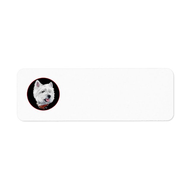 Westie Return Address Label (Front)