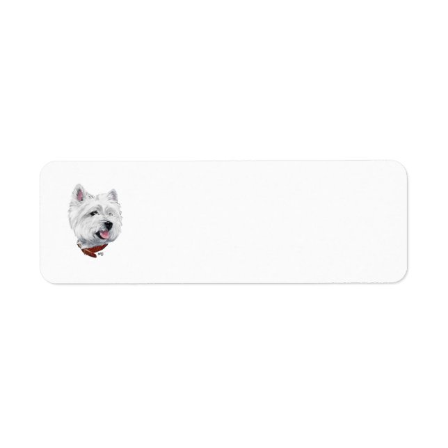 Westie Return Address Label (Front)