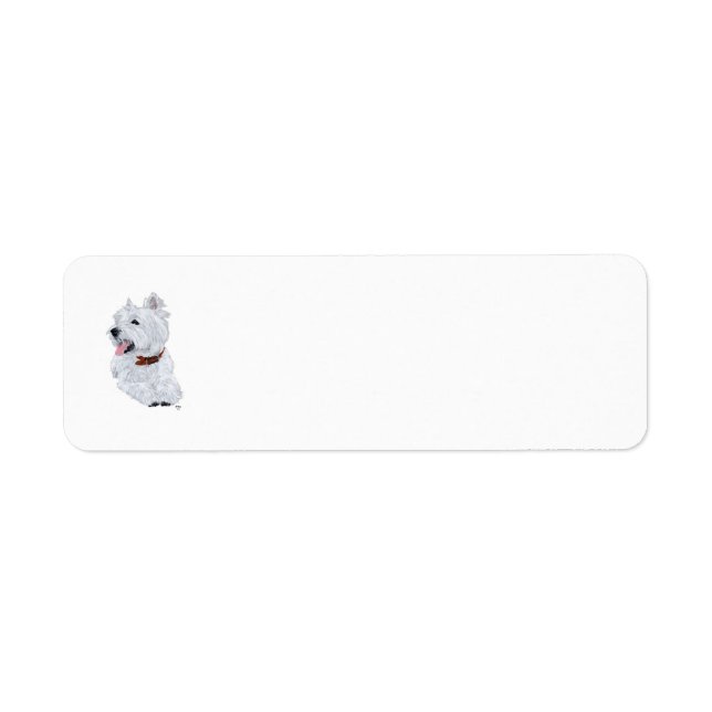 Westie Return Address Label (Front)