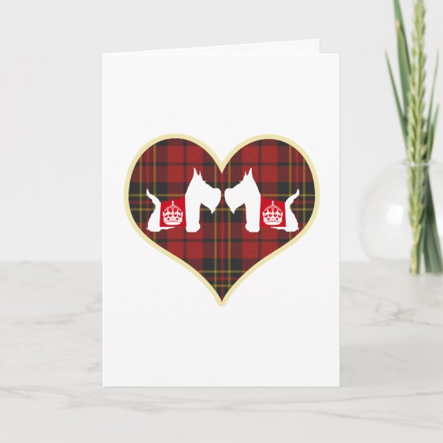 Westie Royal Crown Holiday Card (Front)