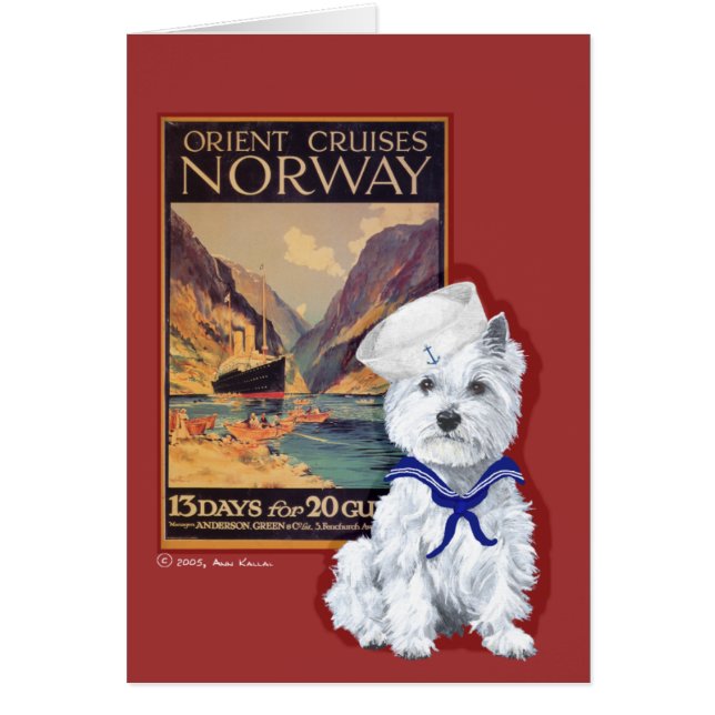 Westie Sailor - Travel Dreams (Front)