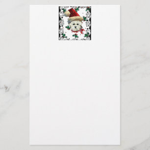 Westie Santa Stationery