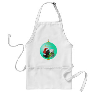 Westie Scottie Christmas Ornament Standard Apron