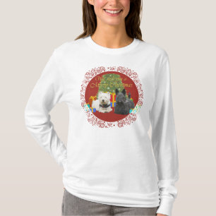 Westie & Scottie Merry Christmas T-Shirt