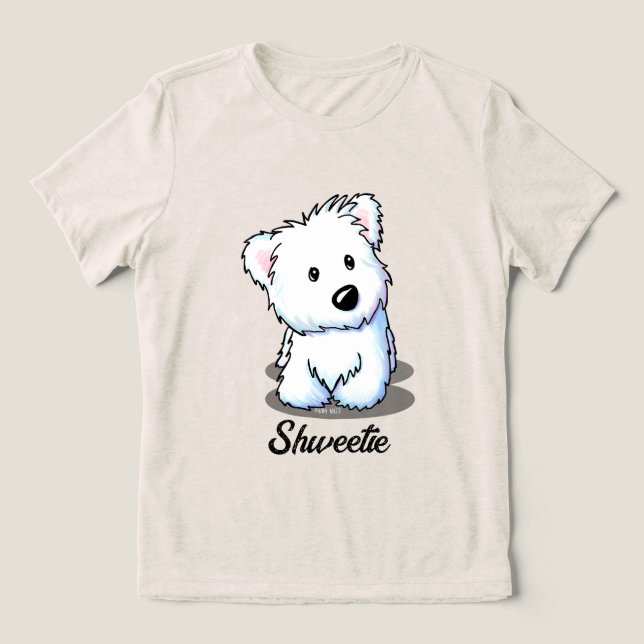 Westie Shweetie Tri-Blend Shirt (Design Front)