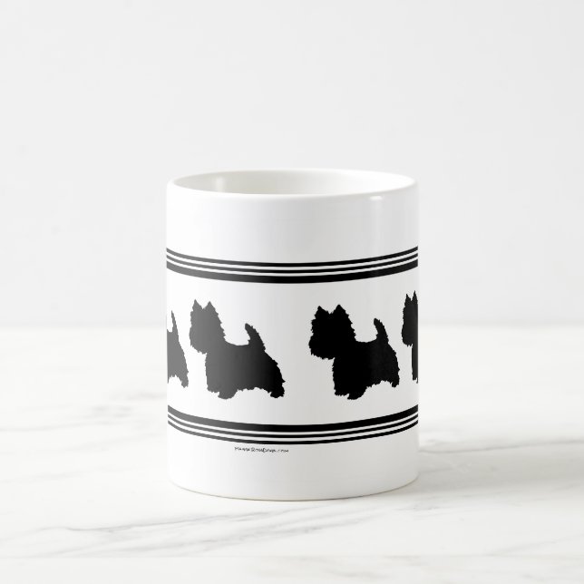 Westie Silhouette Coffee Mug (Center)