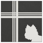 Westie Silhouette on Black