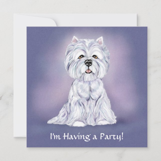 Westie Sit Invitation (Front)