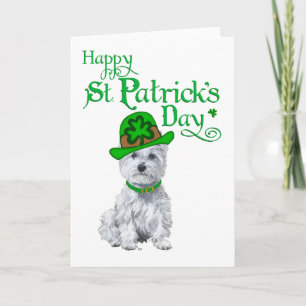 Westie St Patricks Day Card