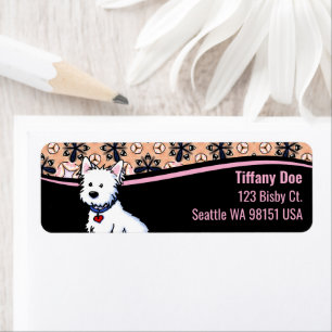 Westie Swoosh Address Label