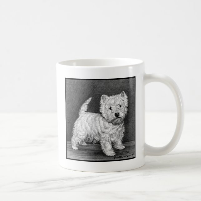 Westie Terrier Art by Glenda S. Harlan Coffee Mug (Right)