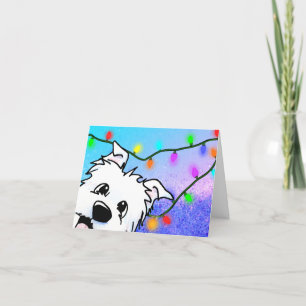 Westie Terrier Christmas Card