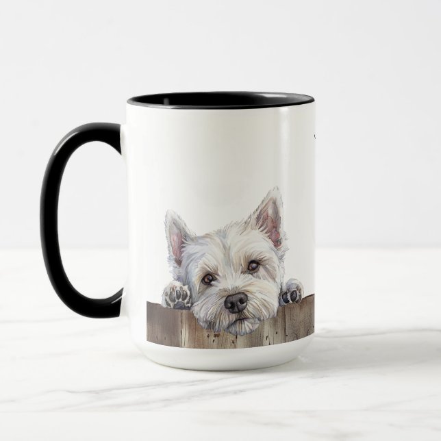 Westie Terrier Dog Mug (Left)