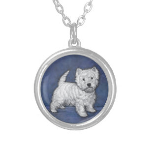 Westie Terrier Fine Art Necklace