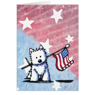 Westie terrier July 4th
