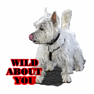 Westie Terrier Sculpture Standing Photo Sculpture