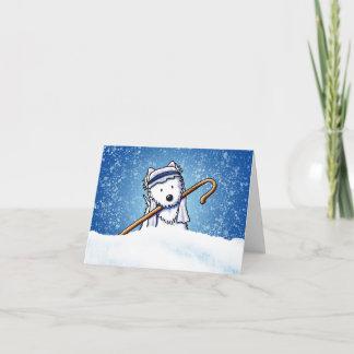 Westie Terrier Shepherd Christmas Note Card