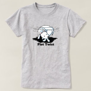 Westie Terrier Tail Chasing 100% Cotton T-Shirt
