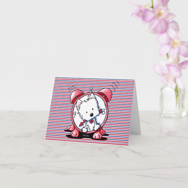 Westie Time KiniArt Card (Orchid)