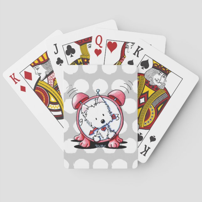 Westie Time! Playing Cards (Back)
