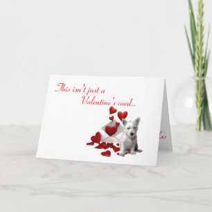 Westie Valentine, Be Mine Holiday Card