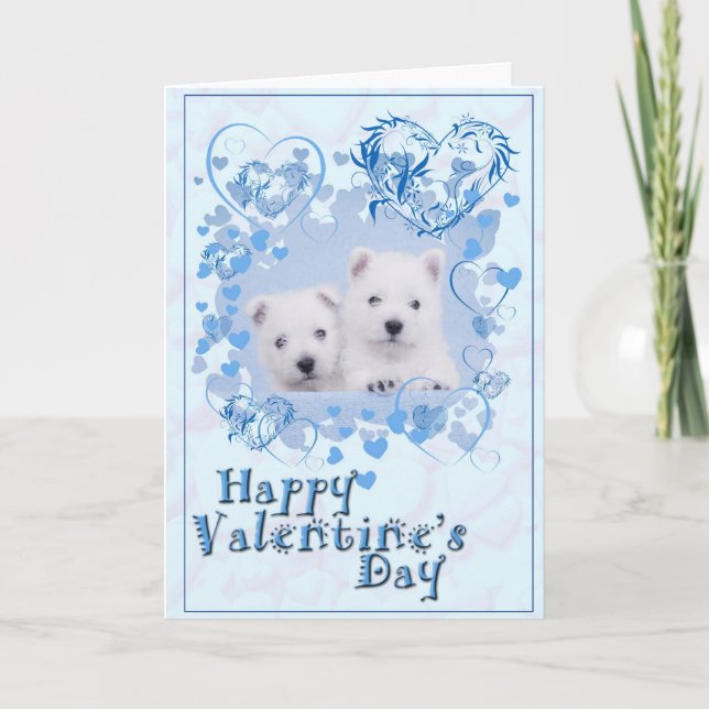 Westie Valentine card (Front)