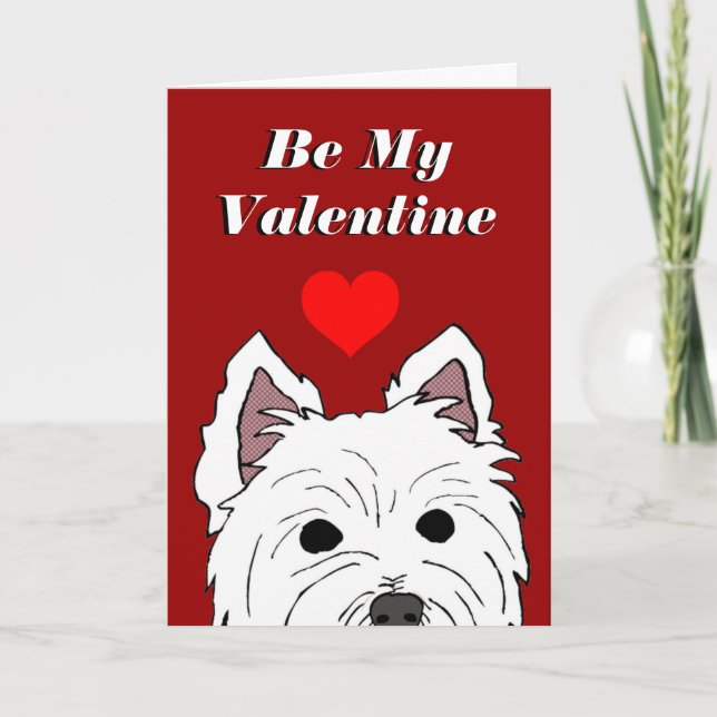 Westie Valentine Card (Front)