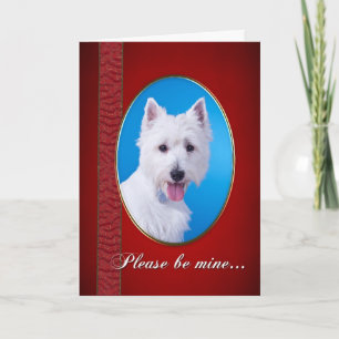 Westie Valentine Holiday Card