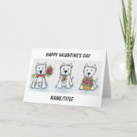 Westie Valentine's Day Card wife girlfriend