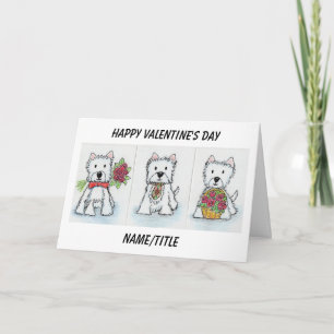 Westie Valentine's Day Card wife girlfriend