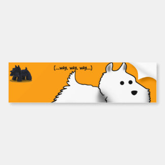Westie (...wag, wag, wag...) bumper sticker
