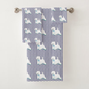 Westie West Highland Terrier Bath Towel paws