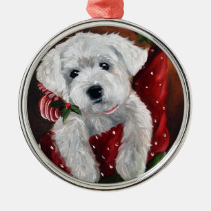 Westie west highland terrier christmas ornament