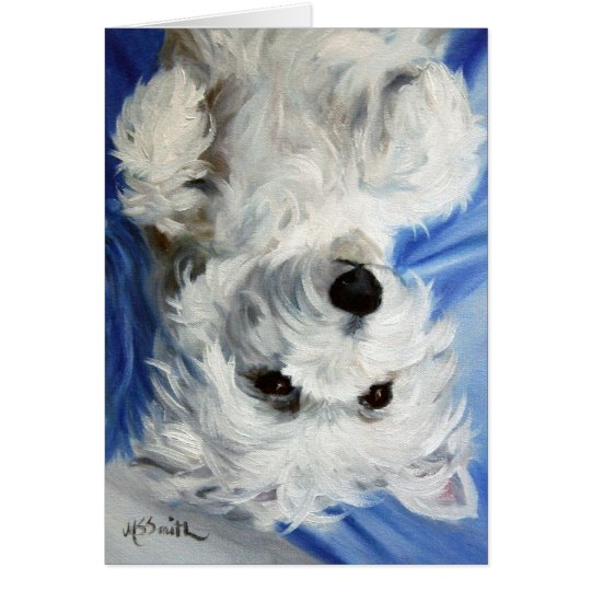 Westie West Highland Terrier Dog Card