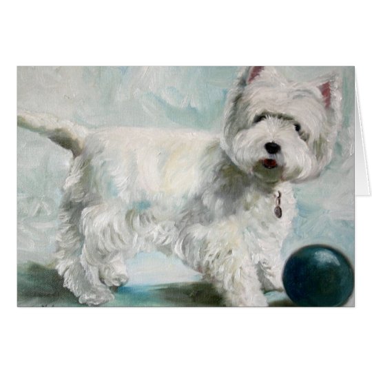 Westie West Highland Terrier Dog Card