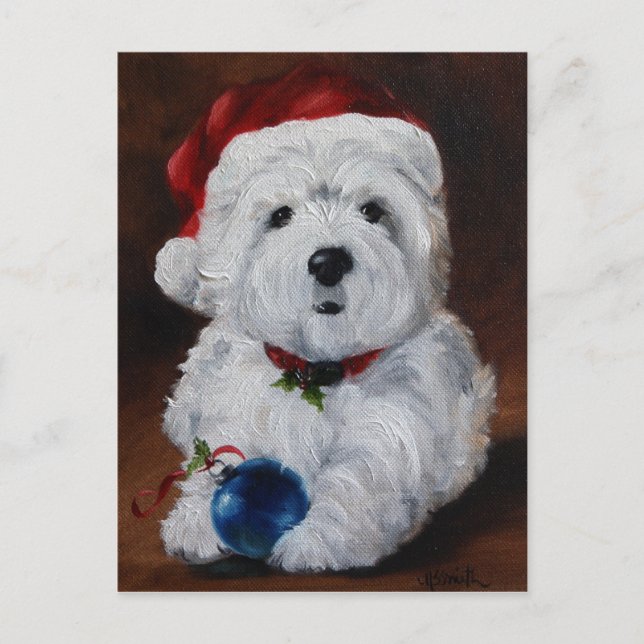 Westie West Highland Terrier Dog Post Card (Front)