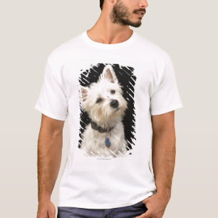 Westie (West Highland terrier) with collar T-Shirt