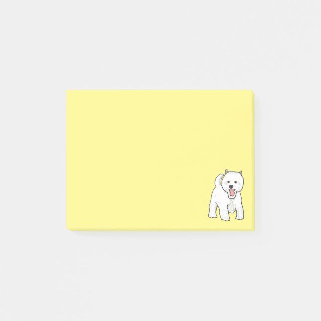 Westie West Highland White Terrier Post-it Notes (Front)