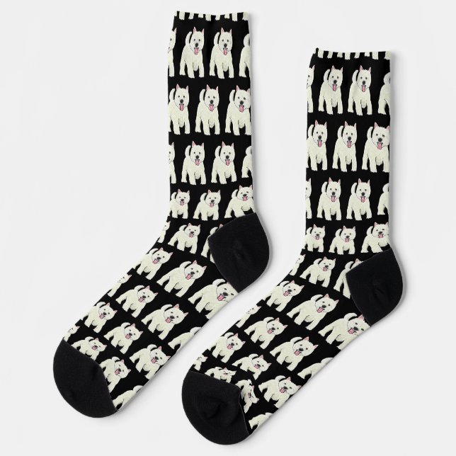 Westie West Highland White Terrier Socks (Left)