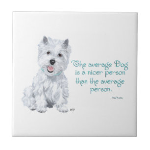 Westie Wisdom Ceramic Tile