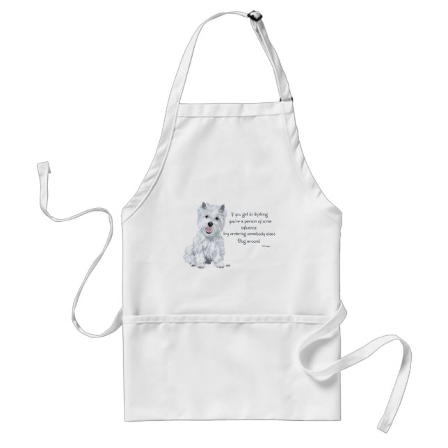 Westie Wisdom - Influential? Standard Apron (Front)
