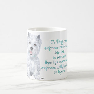 Westie Wisdom - Wagging Tail or Tongue? Coffee Mug