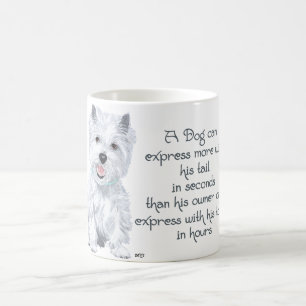 Westie Wisdom - Wagging Tail or Tongue? Coffee Mug