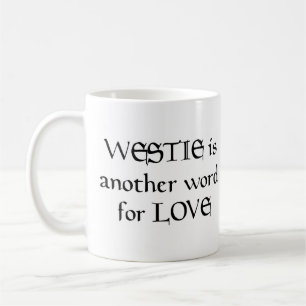 westie word coffee mug