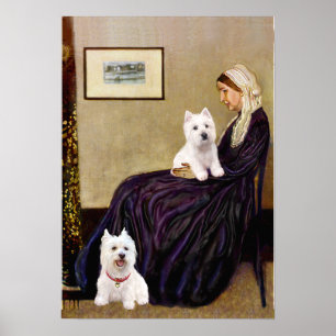 Westies 3 and 11 -  Whistlers Mother Poster