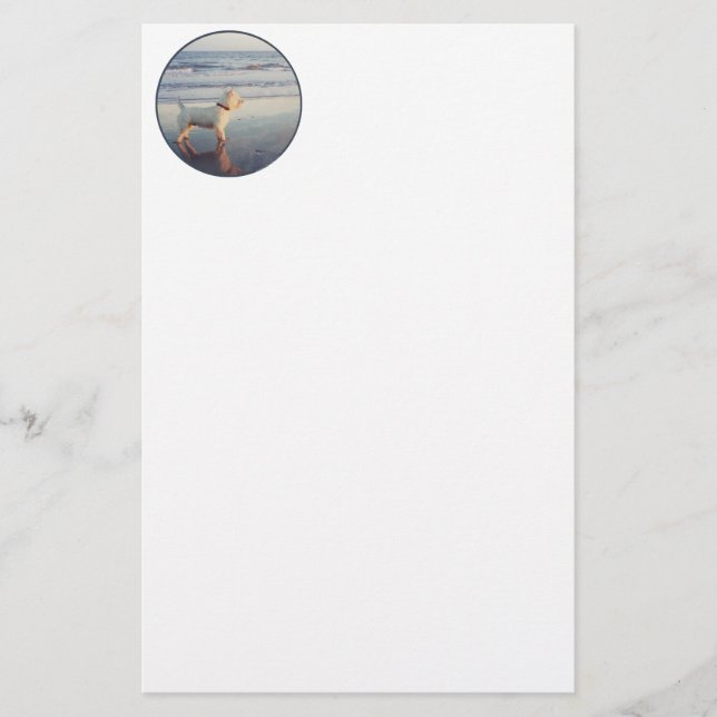 Westies and the Ocean Stationery (Front)