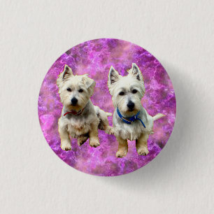 Westies Button. 3 Cm Round Badge