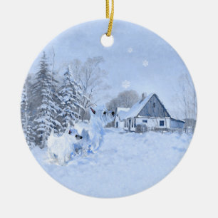 Westies Christmas Ornament
