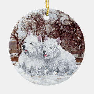 Westies Christmas Ornament